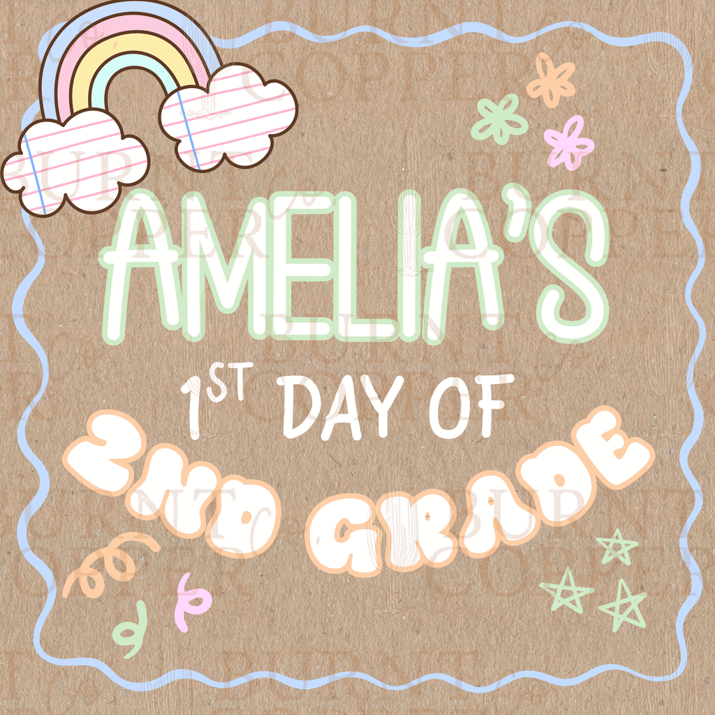 Custom First Day of School Banners