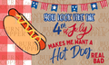 Custom Hand-Painted Fourth of July Banner