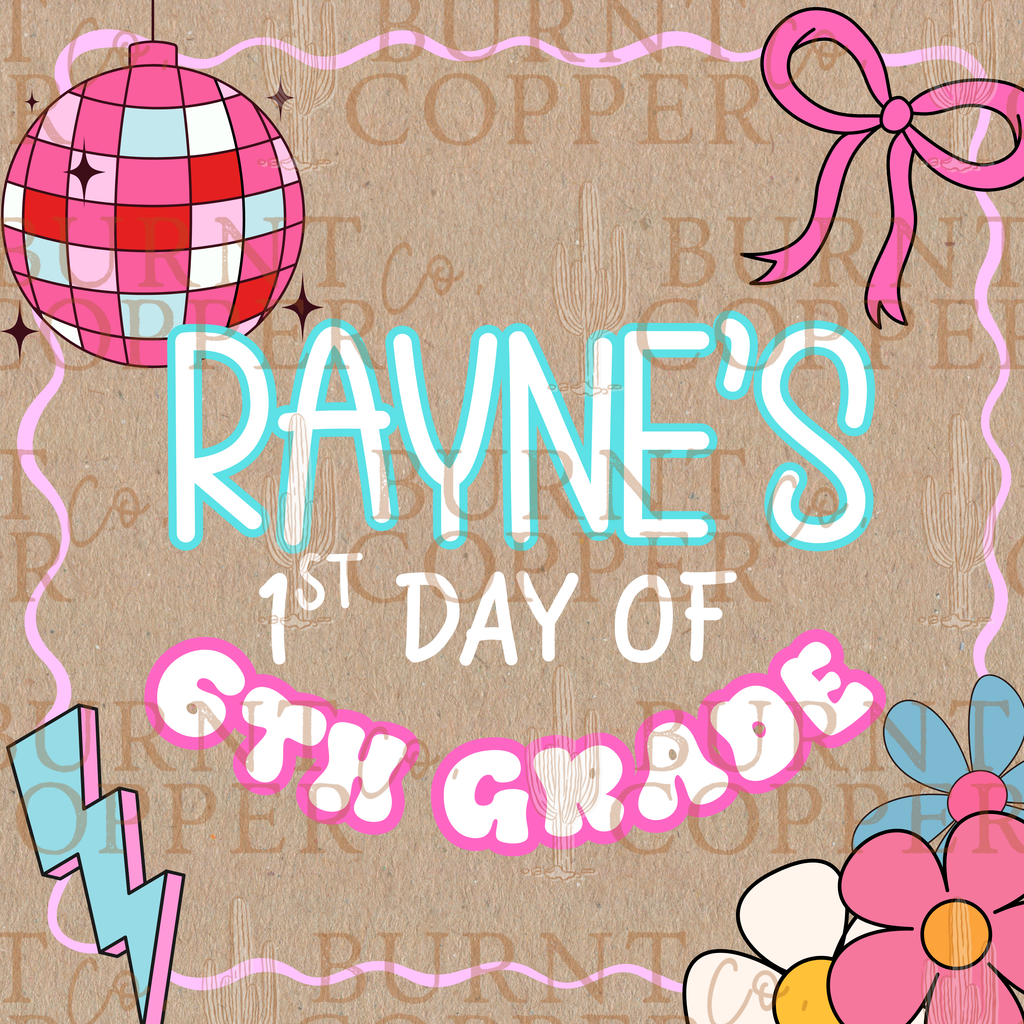 Custom First Day of School Banners