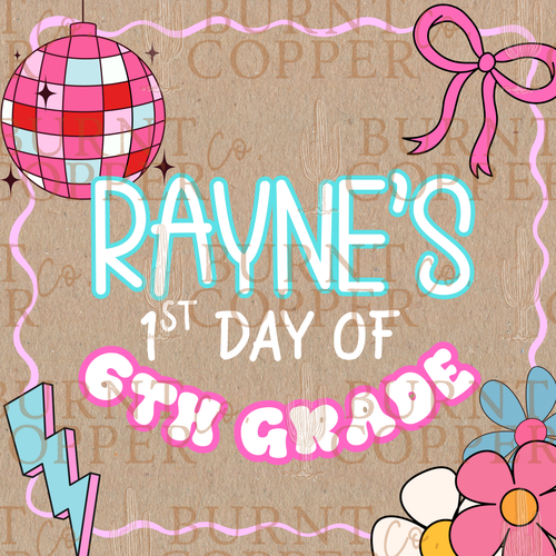 Custom First Day of School Banners