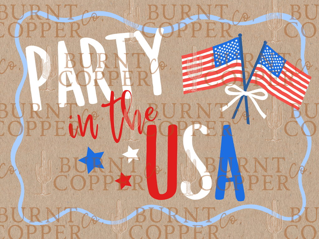 Custom Hand-Painted Fourth of July Banner