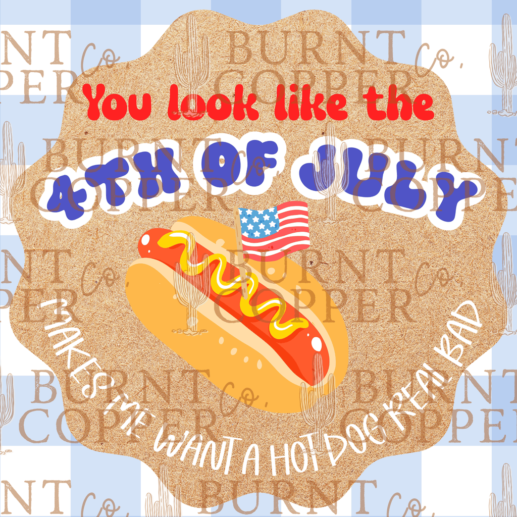 Custom Hand Painted 3x3 4th of July Banners