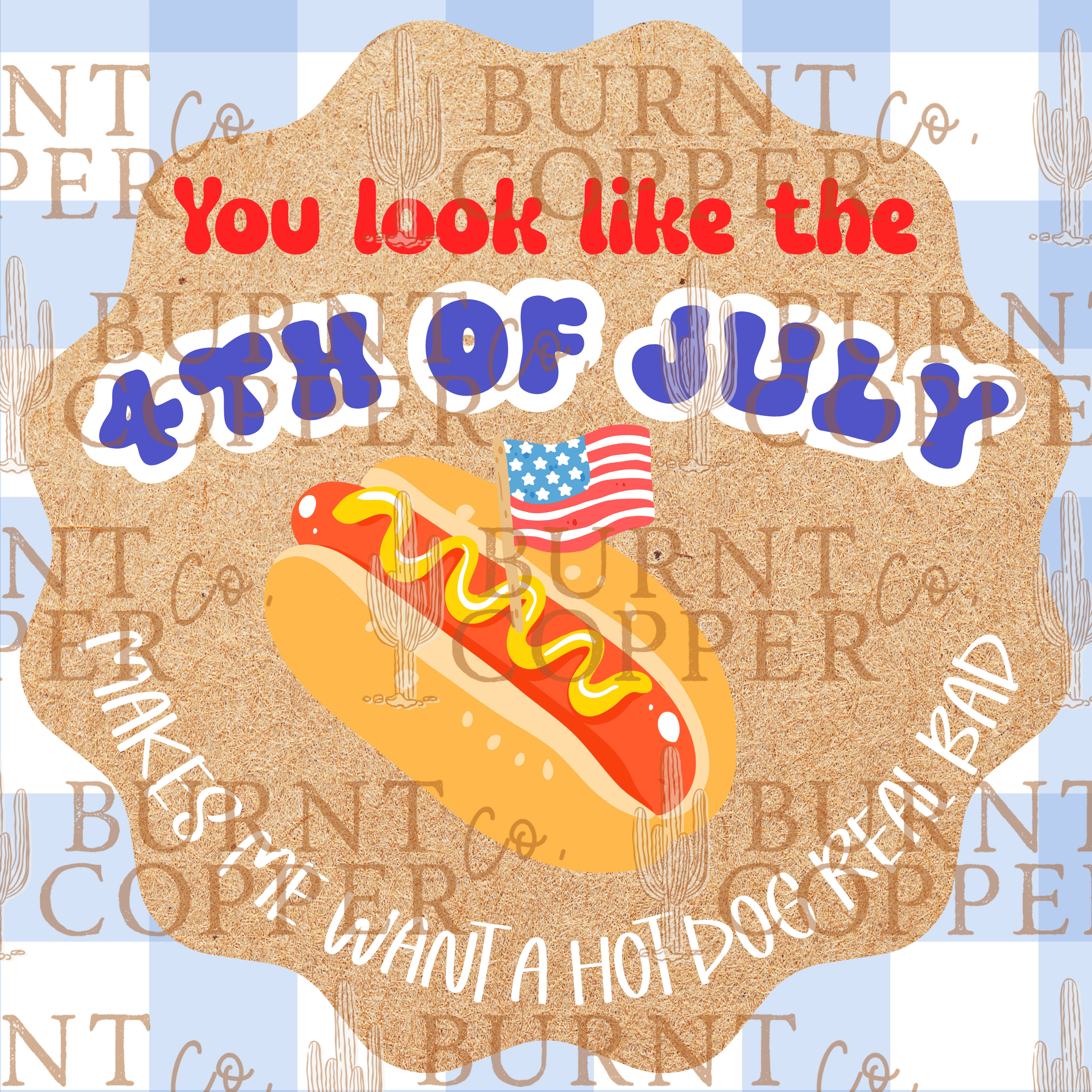 Custom Hand Painted 3x3 4th of July Banners