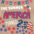 Custom Hand Painted 3x3 4th of July Banners