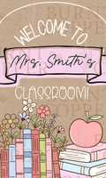 Custom Hand Painted Teacher's Door Hangers
