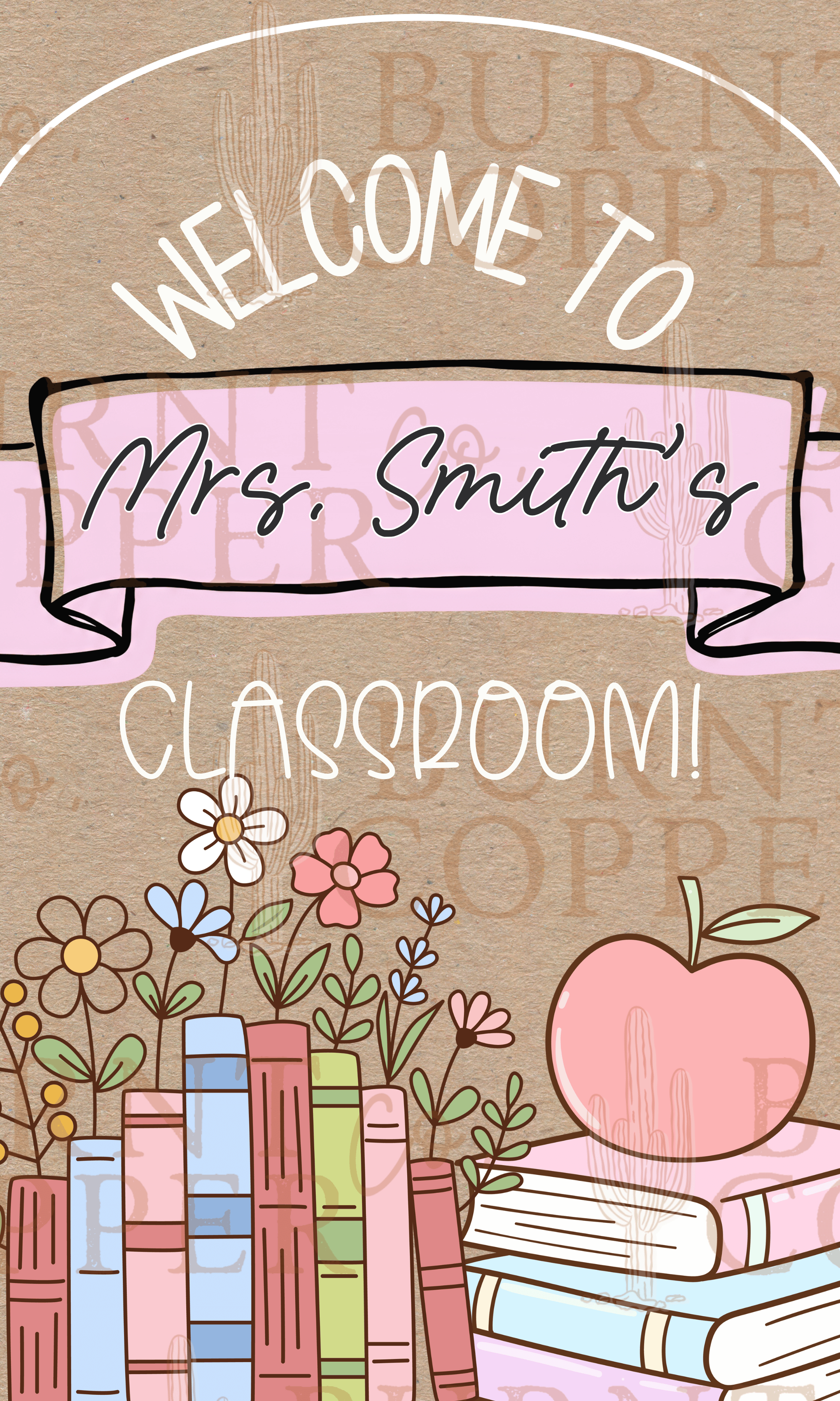 Custom Hand Painted Teacher's Door Hangers